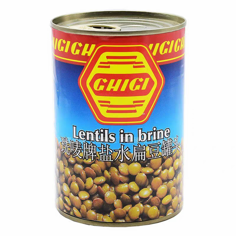 临期 意大利进口珗唛盐水扁豆罐头400g小扁豆即食拌沙拉lentils