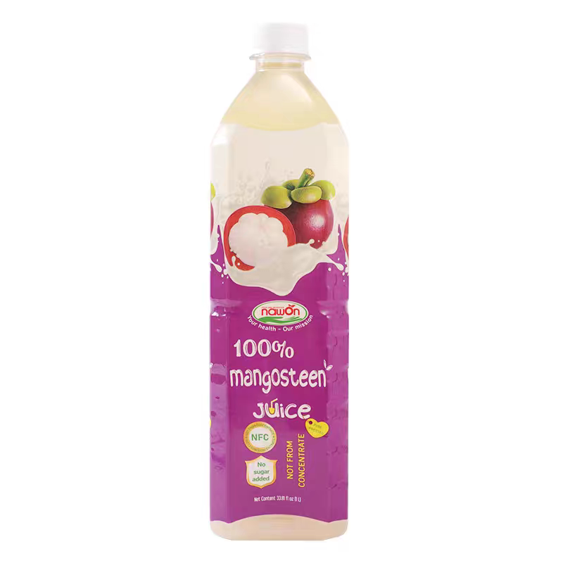 临期 越南进口纳元100%NFC山竹汁鲜榨非浓缩果汁饮料1L大瓶家庭装