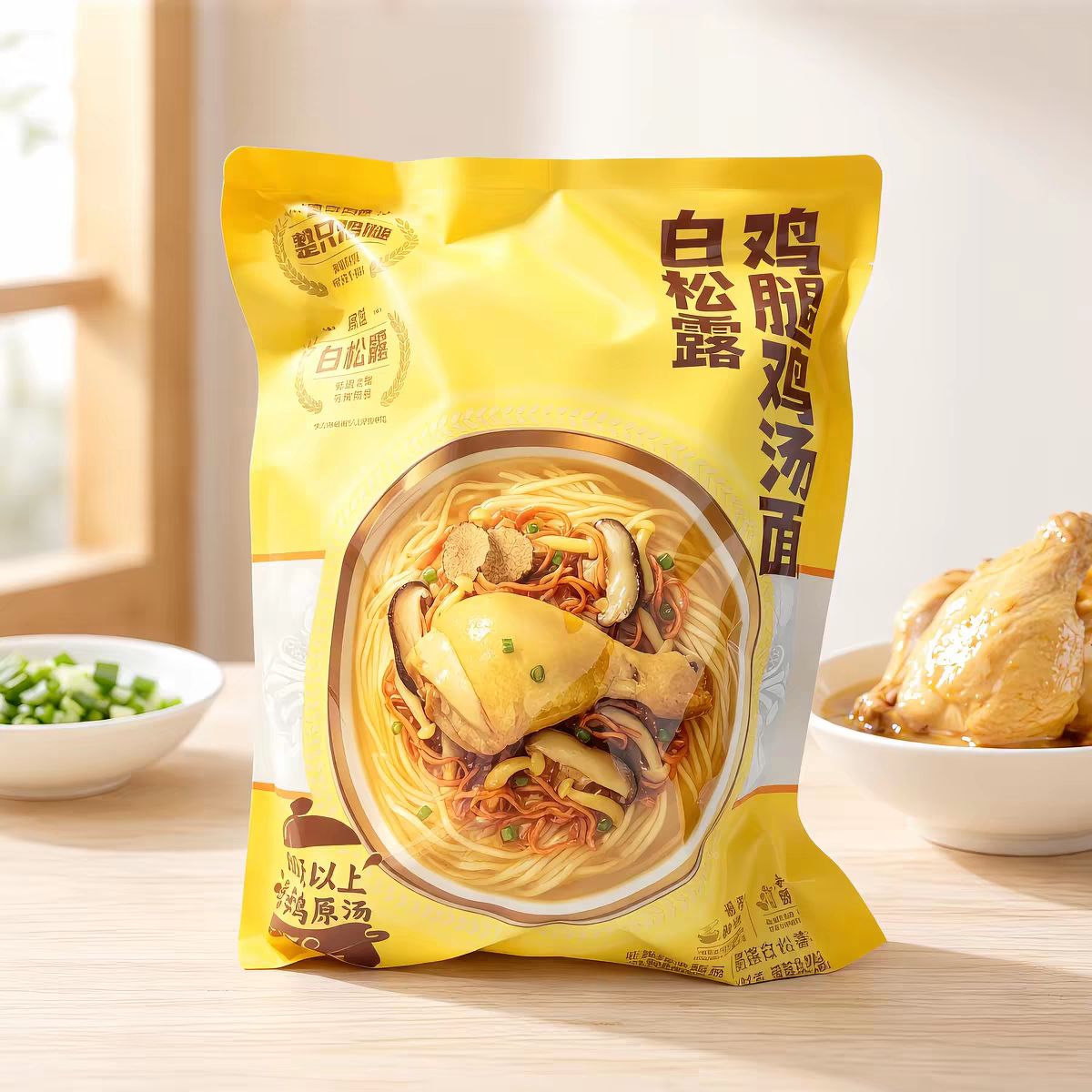 临期特价 白松露鸡腿鸡汤面袋装速食面600天老母鸡熬汤NFC非浓缩