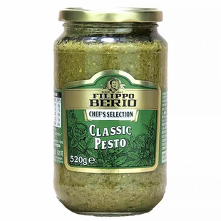 临期特价 翡丽百瑞热那亚罗勒青酱520g意面披萨烹饪调味酱 意大利