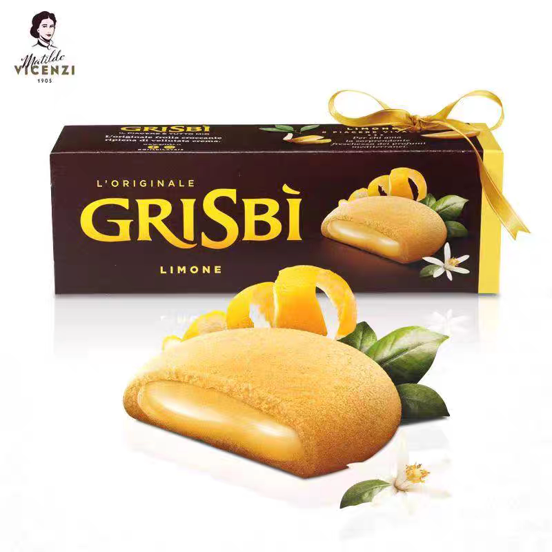 临期特价 意大利进口Vicenzi/维西尼柠檬味/榛子味夹心饼干135g