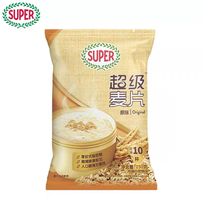Super超级麦片原味燕麦片250g营养冲饮谷物早餐代餐饱腹速食袋装