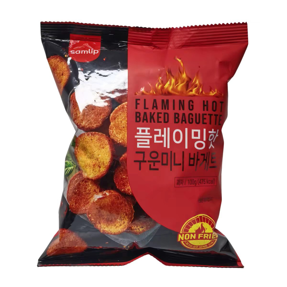 临期特价韩国进口面包干辣味100g袋装办公休闲追剧零食小吃