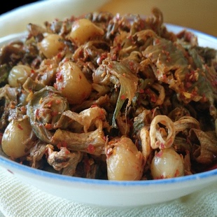 重庆老咸菜垫江苦芥包包咸菜四川特产农家开胃小蒜下饭菜大头盐菜