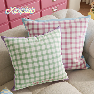 xipiplab奶油风家用客厅沙发抱枕车载靠枕腰枕办公室午休靠背靠垫