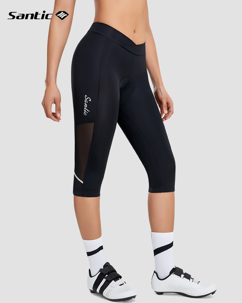 Santic森地客新款春夏骑行裤女七分裤速干公路自行车裤专业单车裤
