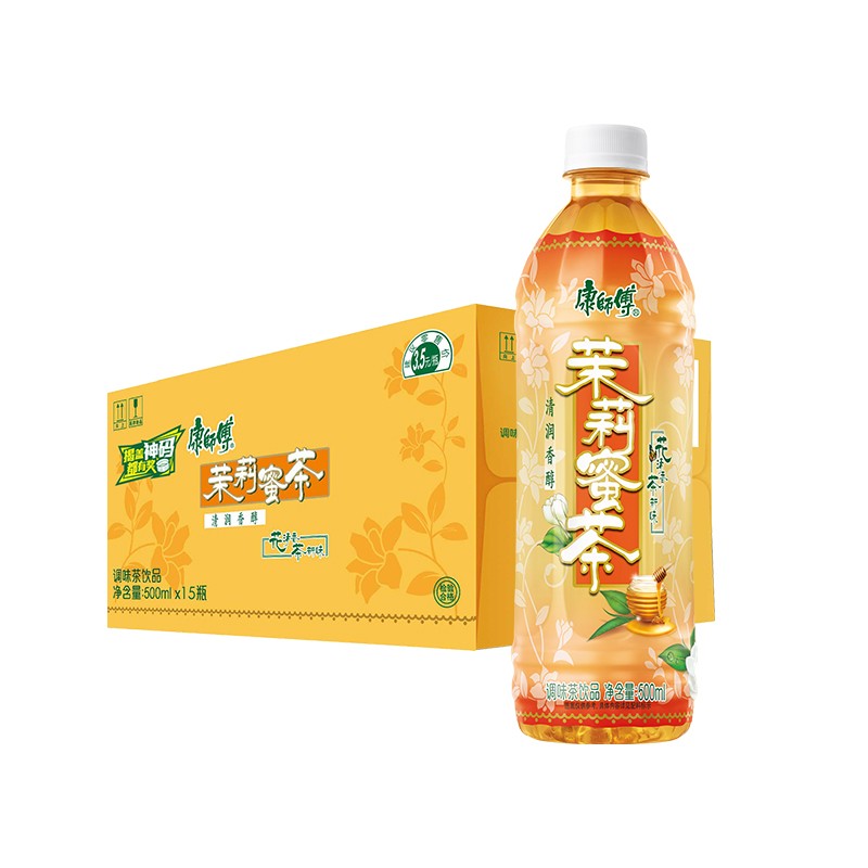 康师傅茉莉蜜茶500ml*15瓶整箱装茶饮料清爽香醇茶新味更甘润饮品 咖啡/麦片/冲饮 调味茶饮料 原图主图