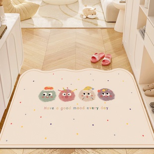 卡通地垫入户门垫免洗可擦pvc皮革入门脚垫门口进门可裁剪地毯子