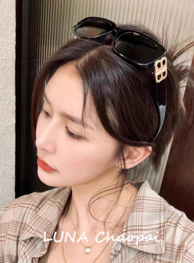 明星同款巴黎BB方形墨镜女2026新款高级感辣妹风猫眼太阳眼镜时髦