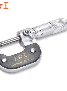 上工机械外径千分尺0-25mm分度值0.01分厘卡螺旋测微仪器KQ300025