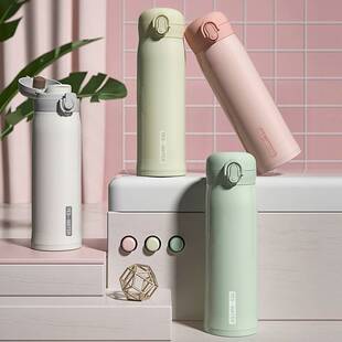 水杯保温杯网红新款办公室水壶家用316不锈钢大容量1000ml带吸管