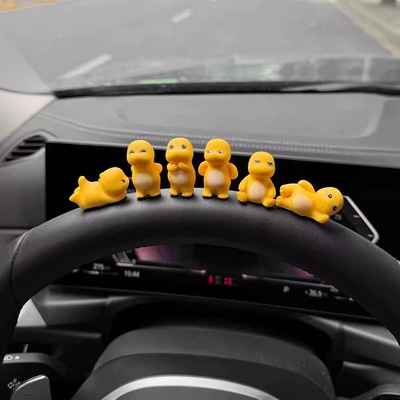 可爱网红奶龙系汽车系车饰品摆件中控台车内新款解压车载饰品包邮