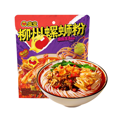 臭宝柳州螺蛳粉加辣浓汤腐竹