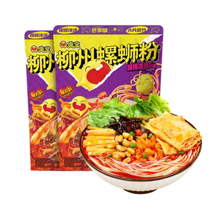 臭宝螺蛳粉大片腐竹浓汤螺丝粉广西柳州米粉悠享版243g*2袋百补