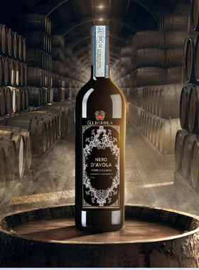 高性价比口粮酒！意大利西西里DOC级卡戴罗兰黑珍珠干红葡萄酒