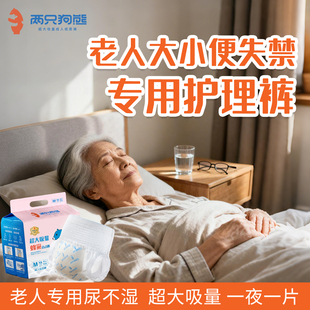 老年人大小便失禁用品护理裤瘫痪女老人卧床病人神器纸尿裤拉拉裤