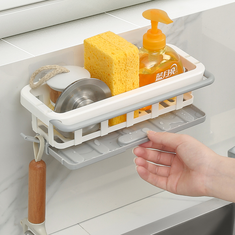抹布架厨房收纳架免打孔置物架