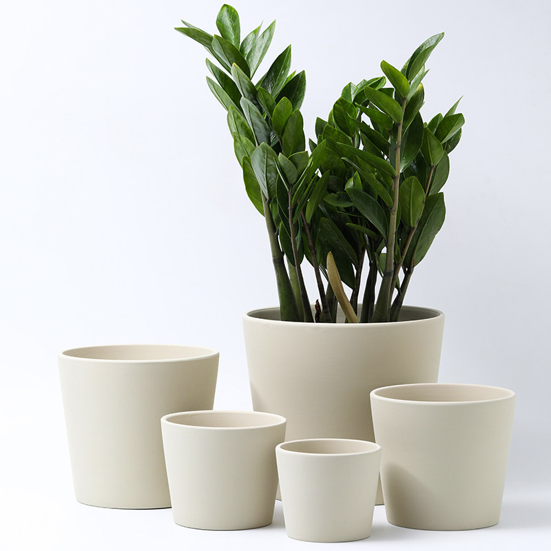 简约暗茶纯色素烧陶瓷花盆带托盘透气耐用防腐绿植君子兰竹子盆栽,鲜花速递/花卉仿真/绿植园艺,花盆,淘宝优惠券,粉丝福利购,淘宝优惠卷