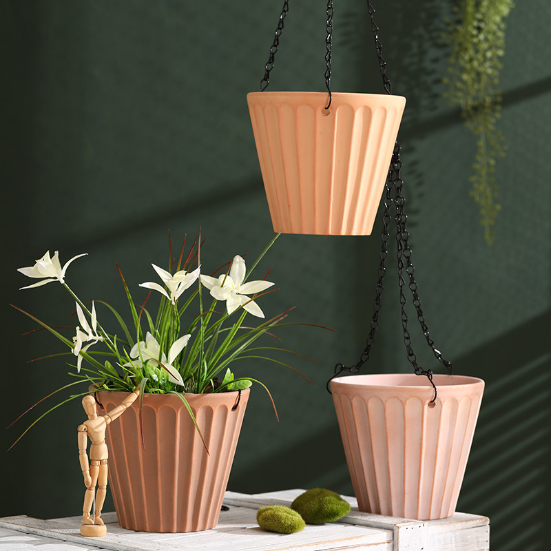 红陶土挂钩式吊盆花盆 素烧透气自吸水悬挂吊篮绿萝爬藤植物盆栽,鲜花速递/花卉仿真/绿植园艺,花盆,淘宝优惠券,粉丝福利购,淘宝优惠卷