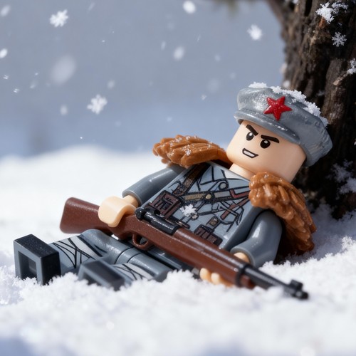 适用于乐高八路军积木人仔士兵打仗战争军事警察特种兵人苏联玩具