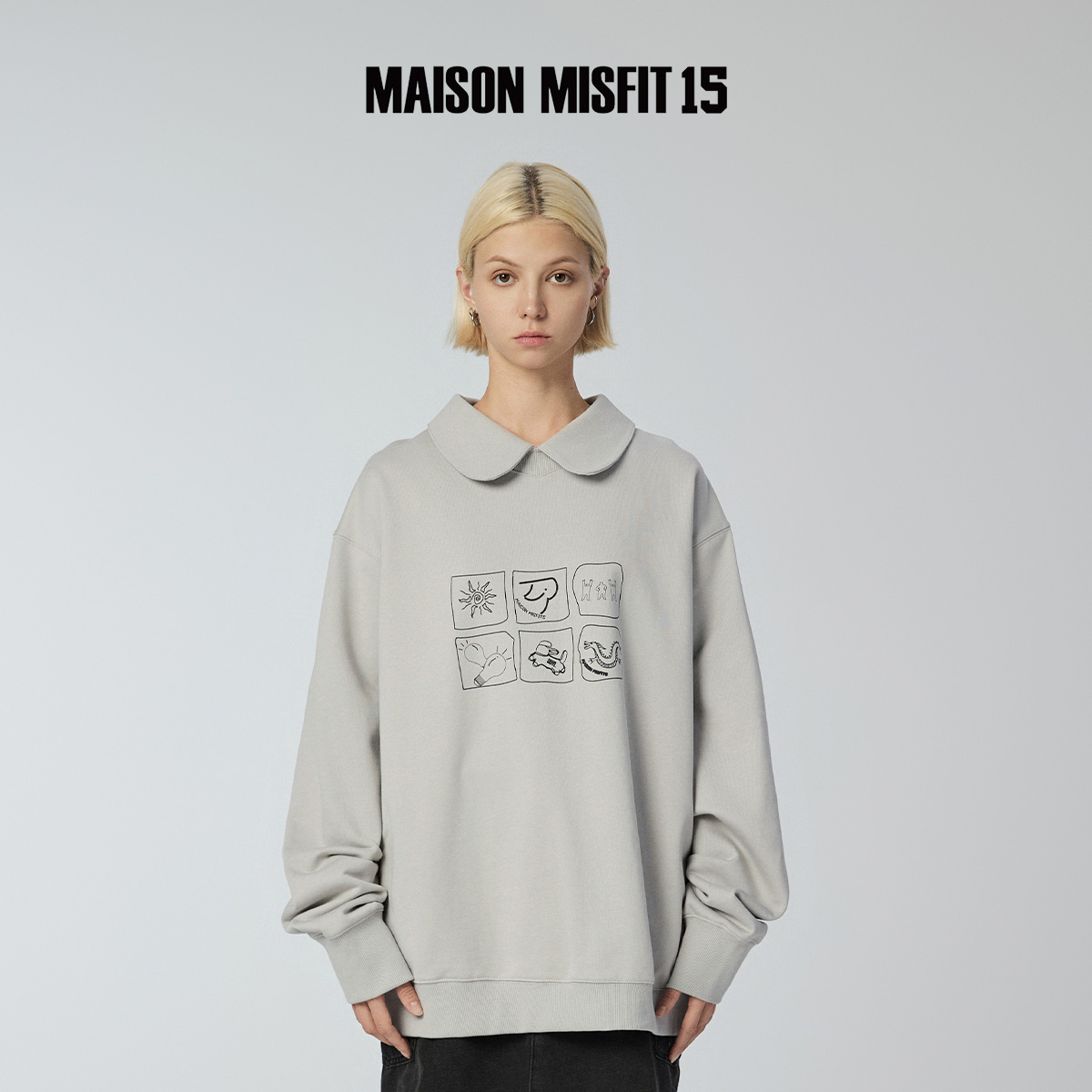 手绘卫衣maisonmisfit15
