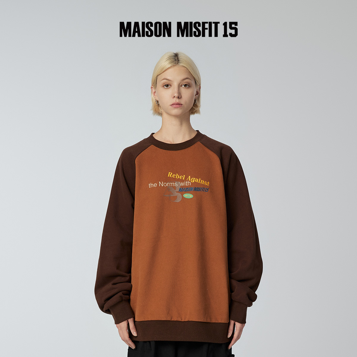 MMXV潮牌美拉德风男女加绒卫衣