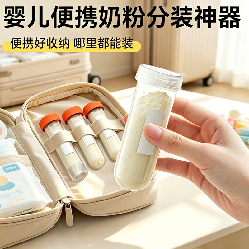 便携外出奶粉分装盒婴儿米粉盒