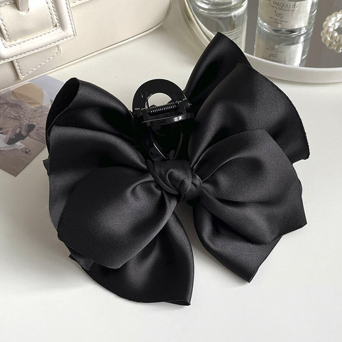 抓夹缎面优雅时尚大蝴蝶结大号