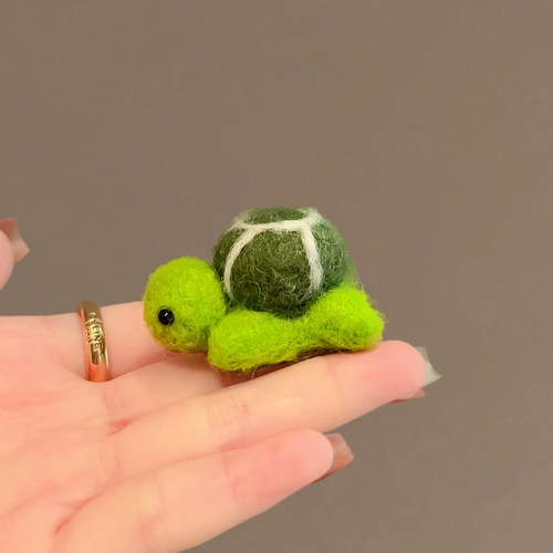 边夹羊毛毡卡通可爱小海龟减龄