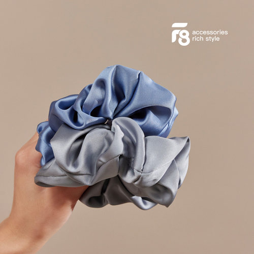 发圈缎面简约时尚大肠褶皱百搭