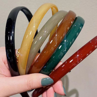 韩国夏天亚克力果冻发箍女2026新款 带齿防滑塑料洗脸头箍碎发发卡