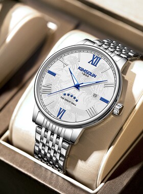 新款万里长城腕表全盘夜光男士手表男款防水石英表直播爆款男表