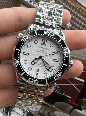 洛林公爵新款海马手表男全自动机械表高档陀飞轮镂空防水夜光腕表