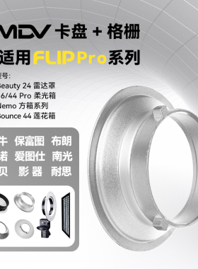 韩国SMDV flip36Pro 44Pro柔光箱方箱通用卡盘14.4mm闪光灯转接环保富图口保荣口牛口布朗口闪光灯附件SB-08
