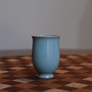 饮古观青郁金香品杯景德镇汝瓷茶具女士个人专用2025新款高端