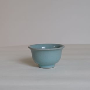 饮古观青压手杯主人杯景德镇汝瓷茶具女士个人专用2025新款高端