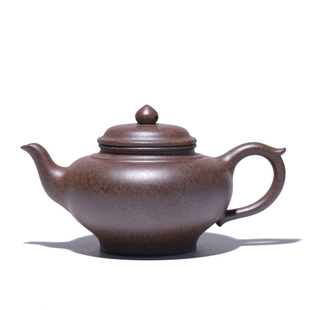 大吉羊柴烧 宜兴紫砂壶纯手工茶壶茶具 本山绿泥笑樱240ml庄泽明