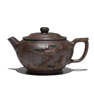 【鼎韵觉醒系列】大吉羊柴烧宜兴紫砂壶 吉金汉风120ml庄杰