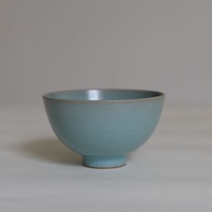 饮古观青莲花杯景德镇汝瓷茶具女士个人专用2025新款高端