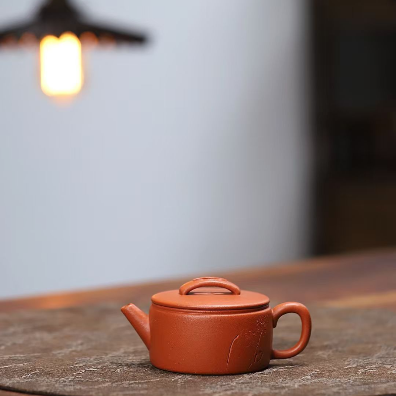 【汉瓦-红皮龙-150cc】宜兴壶 家用茶具宜兴紫砂壶