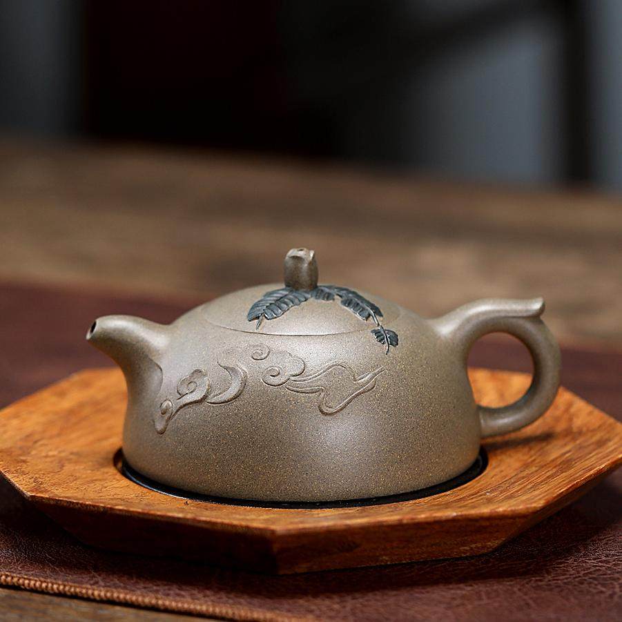 JCY-0018非遗正品手工 季畅园 貂蝉拜月 段泥150cc宜兴紫砂茶壶,餐饮具,茶壶,淘宝优惠券,粉丝福利购,淘宝优惠卷