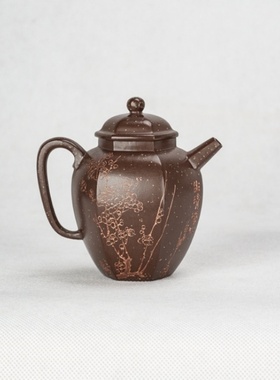 DLG紫砂壶底槽清铺砂【傲雪梅竹-冬】泡茶壶纯手工正品顶级