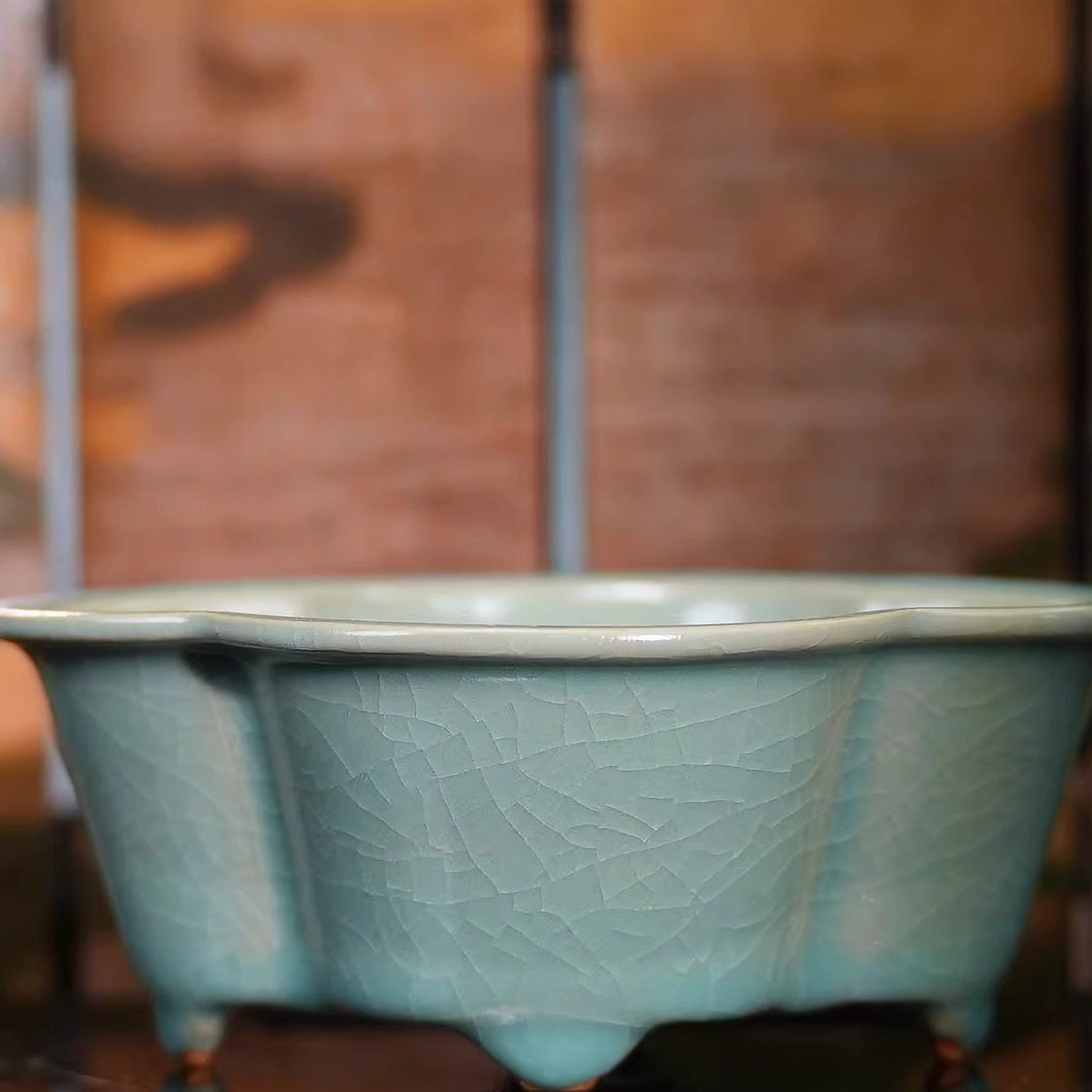 饮古观青丨水仙盆名窑茶具天青釉景德镇陶瓷冰裂纹天青色汝窑,餐饮具,茶盘,淘宝优惠券,粉丝福利购,淘宝优惠卷