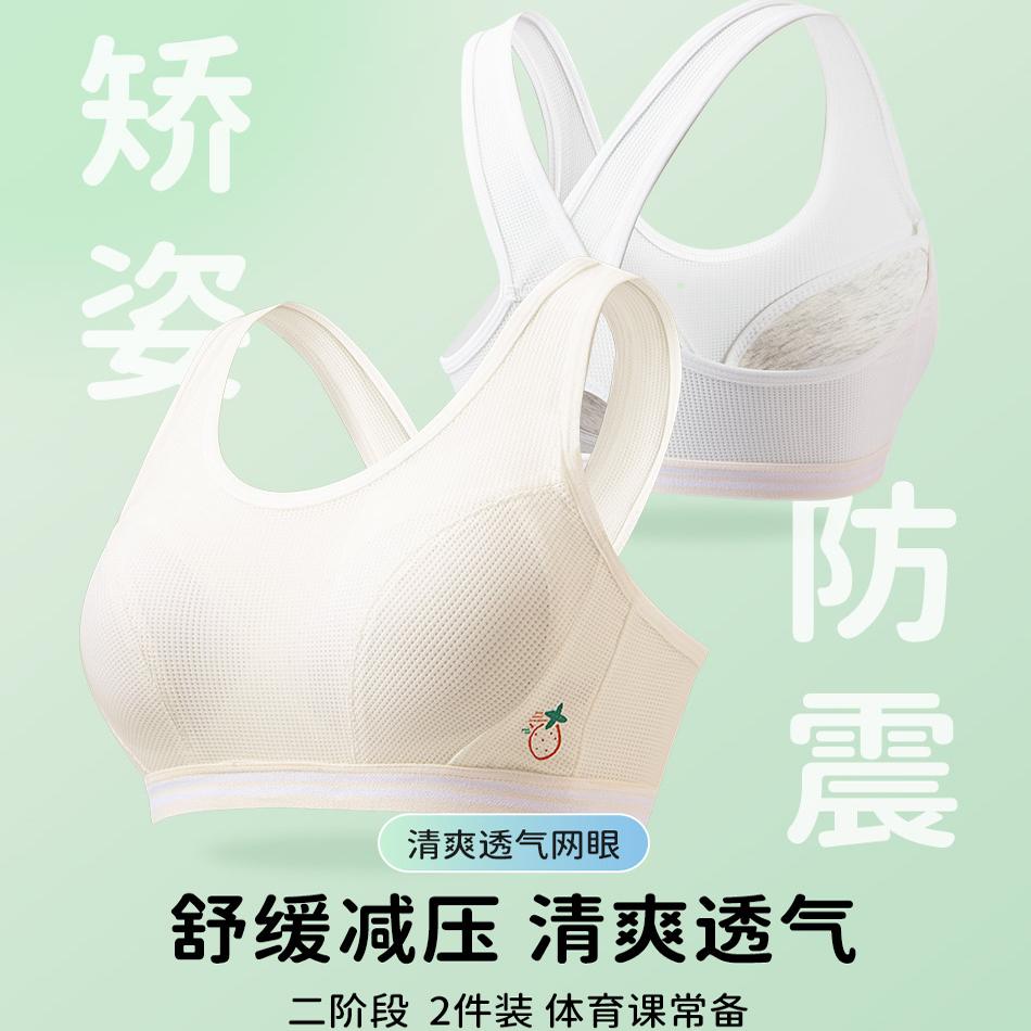【李夫人MOMO粉丝专享】顶瓜瓜草莓二阶段少女文胸2件装AT6608