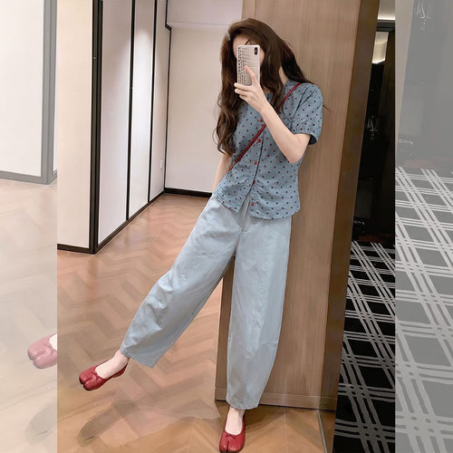 盐系小众设计清新时尚洋气套装女