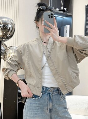 简约时尚立领棒球服运动外套潮