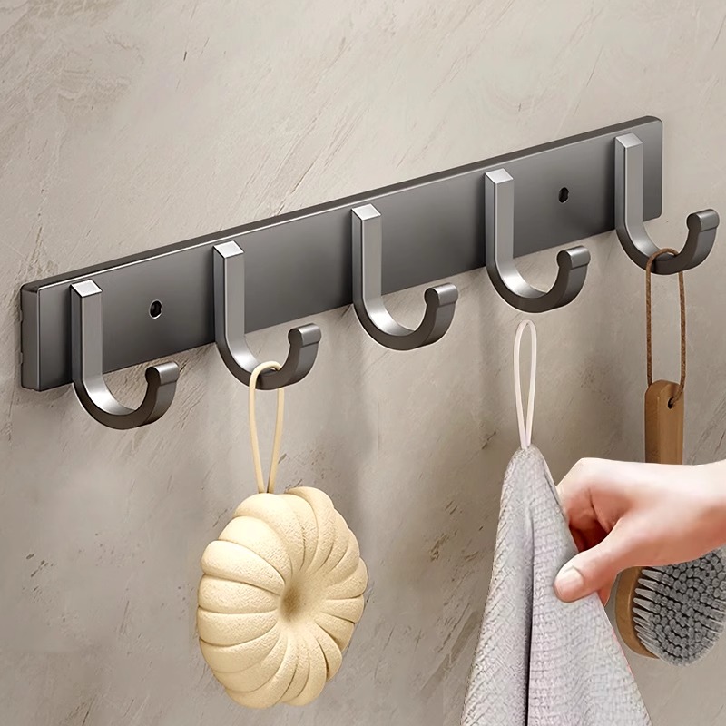 挂钩免打孔强力承重粘胶壁挂卫生间衣服毛巾衣架墙上厨房浴室门后
