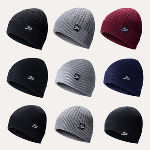 秋冬天薄款 毛线帽男帽子女针织帽男保暖潮包头帽儿童帽冷帽瓜皮帽