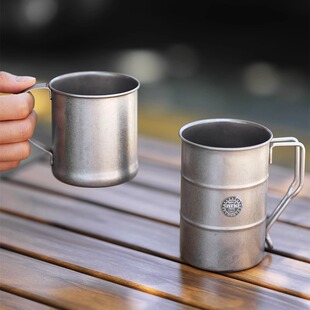 日本进口青芳制作所啤酒杯咖啡杯工业复古不锈钢马克杯水杯杯子
