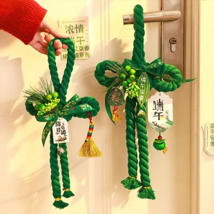 饰用品 端午节挂件万字结中国结挂饰门挂入户万字结挂件乔迁氛围装